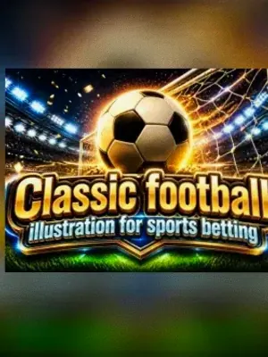 Classic football illustration for sports betting at Spinfin